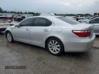 2007 Lexus LS 460 with VIN JTHBL46FX75031383, listed as a Copart auction lot 59386745 with Not provided miles and Salvage title. Bid and sale history available at DreamBid. Image 2.