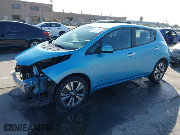 2015 Nissan LEAF S with VIN 1N4AZ0CP6FC330483, listed as a IAAI auction lot 42217559 with 35,216 mi miles and . Bid and sale history available at DreamBid. Image 20.