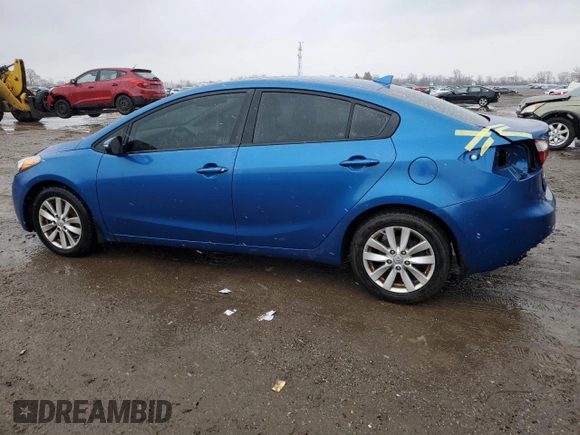 2014 Kia Forte LX with VIN KNAFX4A61E5189748, listed as a Copart auction lot 52330935 with 216,853 mi miles and Clean Title. Bid and sale history available at carsss.com. Image 2.