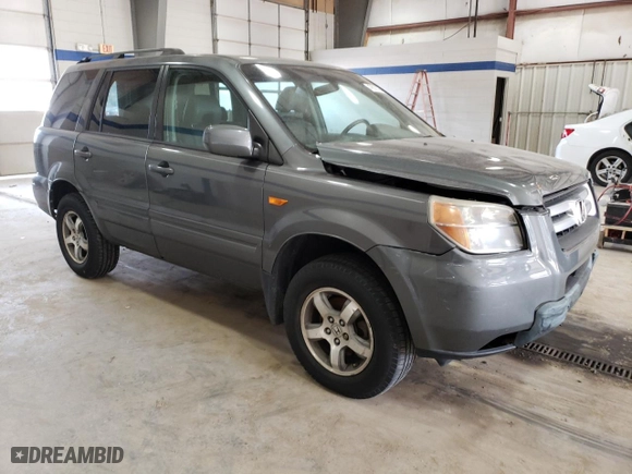 2007 Honda Pilot EX-L with VIN 5FNYF18767B004879, listed as a Copart auction lot 47821125 with 126,676 mi miles and Clean Title. Bid and sale history available at carsss.com. Image 4.