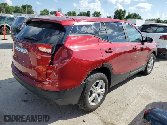 2024 GMC Terrain SLE z VIN 3GKALTEGXRL310583, wystawiony jako Copart lot #62014655 z przebiegiem 26 730 mil mil oraz Szkoda całkowita • Salvage title. Historia ofert i sprzedaży dostępna na DreamBid. Obrazek 3.
