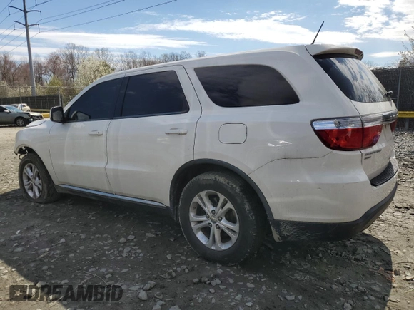 2012 Dodge Durango SXT with VIN 1C4RDJAG4CC111666, listed as a Copart auction lot 50459925 with 184,892 mi miles and Salvage title. Bid and sale history available at DreamBid. Image 2.