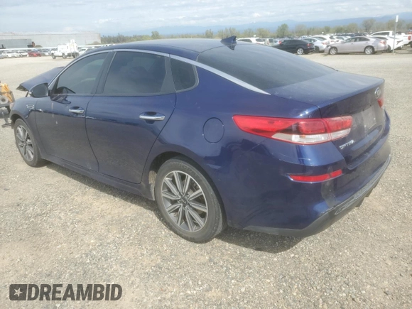 2019 Kia Optima LX with VIN 5XXGT4L35KG353807, listed as a Copart auction lot 50650985 with 74,601 mi miles and Salvage Title. Bid and sale history available at carsss.com. Image 2.