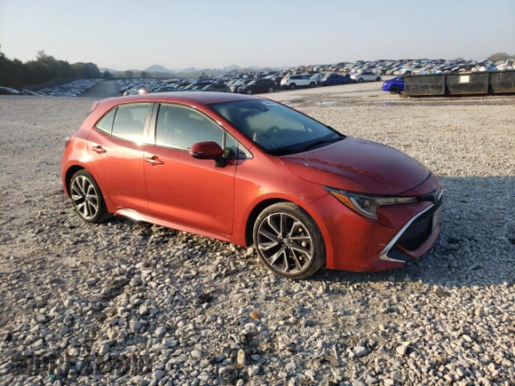 2019 Toyota Corolla Hatchback SE with VIN JTNK4RBE0K3014696, listed as a Copart auction lot 74961484 with 54,564 mi miles and Clean Title. Bid and sale history available at carsss.com. Image 4.