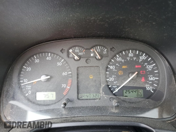 2004 Volkswagen Golf GL с VIN 9BWFL61J744017815, выставлен на аукционе Copart как лот 60101185 с пробегом 254 490 миль миль и Чистый • Clean title. История ставок и продаж доступна на DreamBid. Изображение 9.