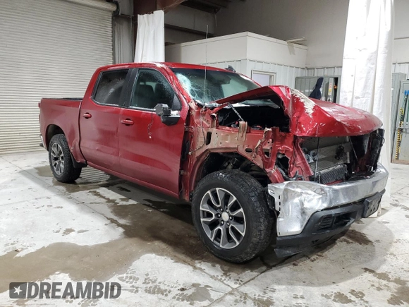 2021 Chevrolet Silverado 1500 LT with VIN 3GCUYDETXMG234359, listed as a Copart auction lot 87718045 with 50,494 mi miles and Salvage Title. Bid and sale history available at carsss.com. Image 4.