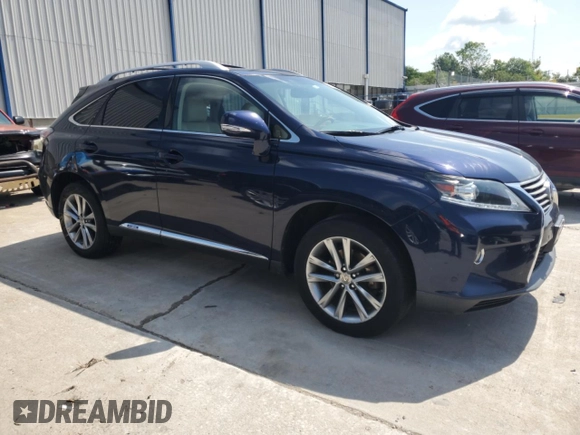 2014 Lexus RX 450h with VIN JTJBC1BA5E2069478, listed as a Copart auction lot 63434295 with 127,840 mi miles and Salvage title. Bid and sale history available at DreamBid. Image 4.