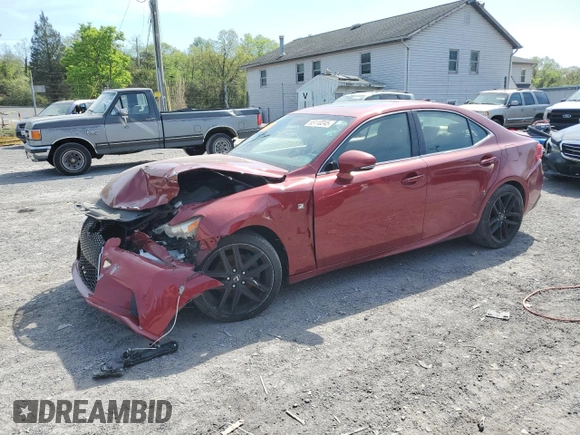 2014 Lexus IS 250 with VIN JTHBF1D22E5043451, listed as a Copart auction lot 55110245 with Not Provided miles and Clean Title. Bid and sale history available at DreamBid. Image 1.
