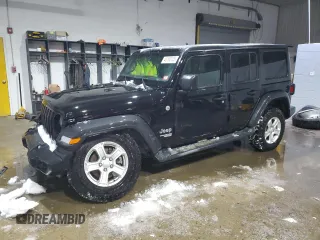 2019 Jeep Wrangler Unlimited Sport Altitude with VIN 1C4HJXDG7KW511592, listed as a Copart auction lot 45100125 with 53,669 mi miles and Salvage title. Bid and sale history available at DreamBid. Image 1.