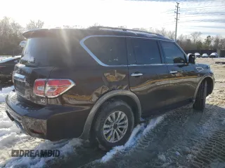 2020 Nissan Armada SL with VIN JN8AY2NCXL9619950, listed as a Copart auction lot 87454064 with 112,086 mi miles and Salvage Title. Bid and sale history available at carsss.com. Image 3.