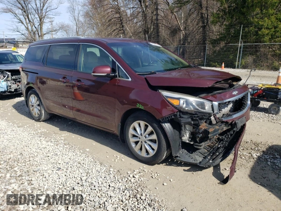2015 Kia Sedona EX with VIN KNDMC5C16F6026229, listed as a Copart auction lot 50237325 with 224,183 mi miles and Salvage Title. Bid and sale history available at DreamBid. Image 4.