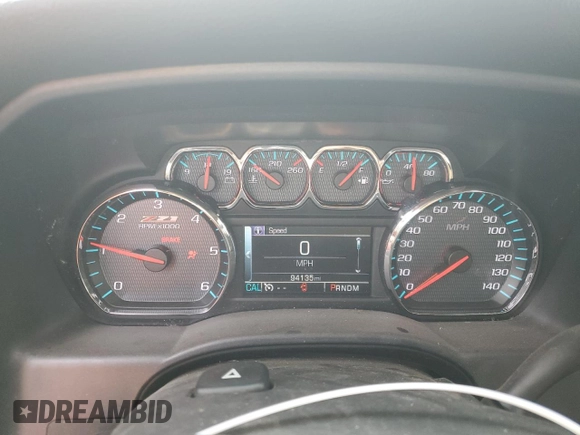 2016 Chevrolet Silverado 1500 LT with VIN 1GCVKREC6GZ179142, listed as a Copart auction lot 50985785 with 94,135 mi miles and Salvage Title. Bid and sale history available at DreamBid. Image 9.