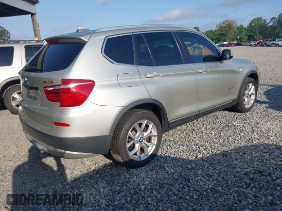 2011 BMW X3 35i with VIN 5UXWX7C59BL730902, listed as a IAAI auction lot 42154482 with Not Provided miles and . Bid and sale history available at DreamBid. Image 4.