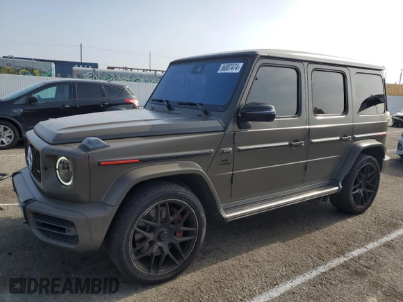 2020 Mercedes-Benz G 63 AMG with VIN W1NYC7HJ4LX358660, listed as a Copart auction lot 56887474 with 68,616 mi miles and . Bid and sale history available at DreamBid. Image 1.