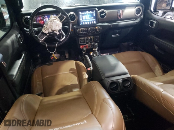 2020 Jeep Gladiator Rubicon with VIN 1C6JJTBG9LL183888, listed as a Copart auction lot 70225794 with 57,969 mi miles and Salvage title. Bid and sale history available at DreamBid. Image 8.