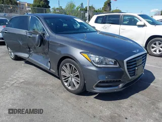 2018 Genesis G80 3.8L with VIN KMHGN4JEXJU283935, listed as a IAAI auction lot 41750441 with 70,165 mi miles. Bid and sale history available at carsss.com. Image 1.