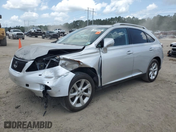 2011 Lexus RX 350 with VIN JTJZK1BA9B2004470, listed as a Copart auction lot 59735525 with 128,501 mi miles and Salvage title. Bid and sale history available at DreamBid. Image 1.