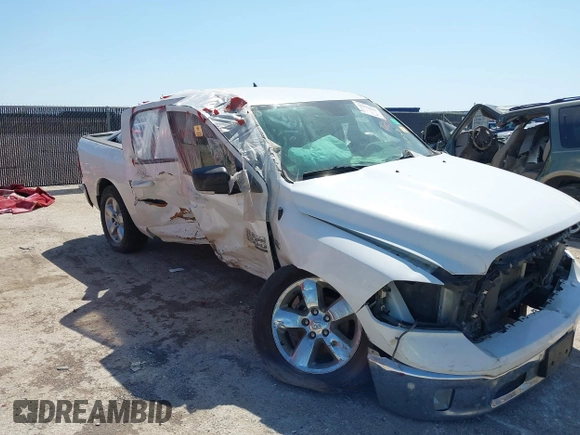 2019 Ram 1500 Classic Lone Star with VIN 1C6RR6LT3KS549552, listed as a IAAI auction lot 36299611 with 1 mi miles. Bid and sale history available at carsss.com. Image 6.