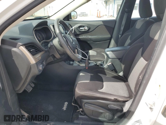 2015 Jeep Cherokee Sport with VIN 1C4PJMAB3FW647906, listed as a Copart auction lot 50227535 with 110,097 mi miles and Salvage Title. Bid and sale history available at carsss.com. Image 7.