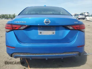 2021 Nissan Sentra SV with VIN 3N1AB8CV7MY287775, listed as a Copart auction lot 55027945 with 87,609 mi miles and Salvage title. Bid and sale history available at DreamBid. Image 6.