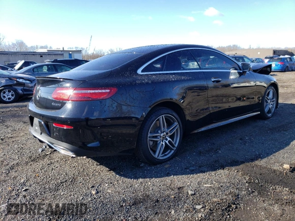 2018 Mercedes-Benz E 400 with VIN WDD1J6GB5JF025833, listed as a Copart auction lot 46628973 with 50,562 mi miles and . Bid and sale history available at DreamBid. Image 3.
