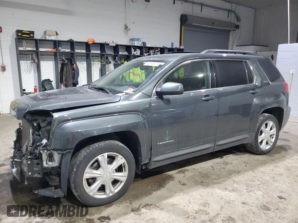2017 GMC Terrain SLE with VIN 2GKFLTEK1H6190220, listed as a Copart auction lot 88753315 with 115,735 mi miles and Salvage Title. Bid and sale history available at carsss.com. Image 1.