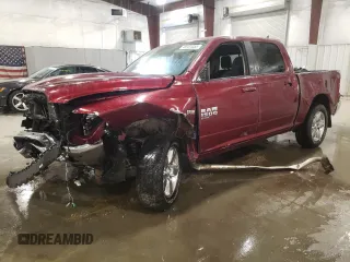 2019 Ram 1500 Big Horn z VIN 1C6RR7LT6KS559367, wystawiony jako Copart lot #52722855 z przebiegiem 156 036 mil mil oraz Szkoda całkowita • Salvage title. Historia ofert i sprzedaży dostępna na DreamBid. Obrazek 1.