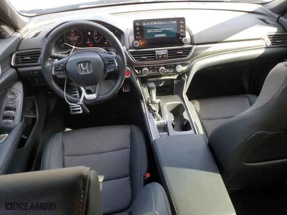 2020 Honda Accord Sedan Sport with VIN 1HGCV1F32LA087907, listed as a Copart auction lot 49110205 with 34,255 mi miles and Non Repairable. Bid and sale history available at carsss.com. Image 8.