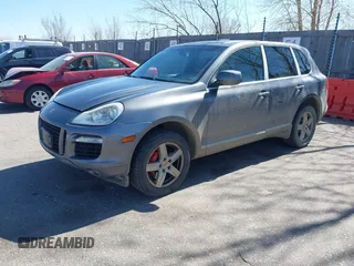 2008 Porsche Cayenne Turbo with VIN WP1AC29P48LA81584, listed as a IAAI auction lot 41805382 with 152,025 mi miles. Bid and sale history available at carsss.com. Image 2.