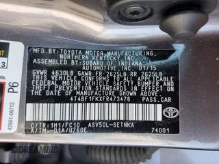 2015 Toyota Camry XLE with VIN 4T4BF1FKXFR473476, listed as a Copart auction lot 52590785 with 62,312 mi miles and Salvage Title. Bid and sale history available at carsss.com. Image 13.