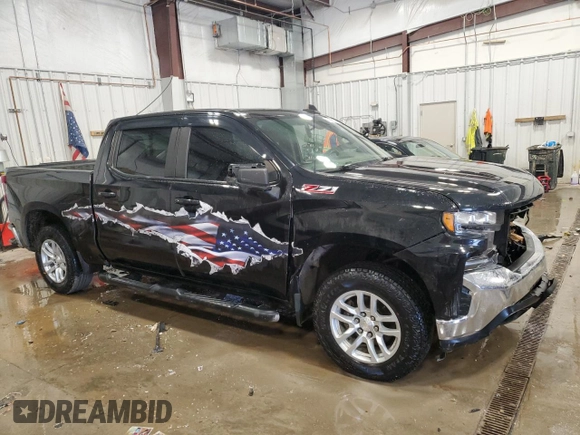 2019 Chevrolet Silverado 1500 LT with VIN 1GCUYDED6KZ240794, listed as a Copart auction lot 46368255 with 0 mi miles and Non Repairable. Bid and sale history available at carsss.com. Image 4.