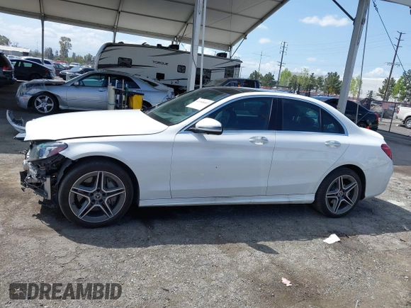2020 Mercedes-Benz C 300 with VIN WDDWF8EB9LR551406, listed as a IAAI auction lot 41958407 with 61,663 mi miles and . Bid and sale history available at DreamBid. Image 15.