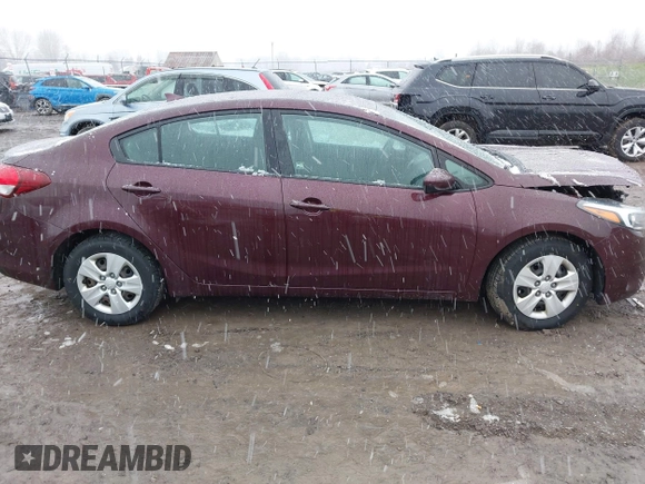2017 Kia Forte LX with VIN 3KPFK4A7XHE071992, listed as a IAAI auction lot 42039101 with 76,682 mi miles. Bid and sale history available at carsss.com. Image 14.