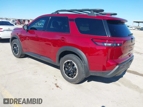 2023 Nissan Pathfinder Rock Creek with VIN 5N1DR3BD1PC263949, listed as a IAAI auction lot 41377932 with 15,878 mi miles and . Bid and sale history available at DreamBid. Image 3.