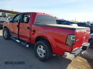 2005 Ford F-150 XLT with VIN 1FTPW12555KD00513, listed as a IAAI auction lot 41885017 with 217,032 mi miles. Bid and sale history available at carsss.com. Image 3.
