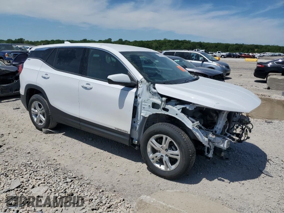 2020 GMC Terrain SLE with VIN 3GKALMEV1LL196758, listed as a Copart auction lot 56225255 with 139,329 mi miles and Salvage title. Bid and sale history available at DreamBid. Image 4.