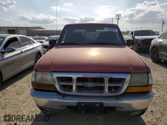 2000 Ford Ranger XL with VIN 1FTZR15V2YPB11238, listed as a Copart auction lot 53268035 with 154,107 mi miles and Clean Title. Bid and sale history available at DreamBid. Image 5.