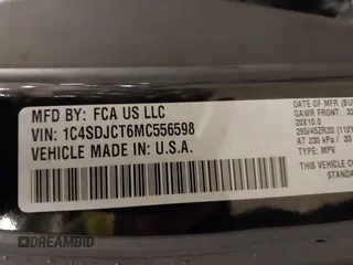 2021 Dodge Durango R/T z VIN 1C4SDJCT6MC556598, wystawiony jako IAAI lot #41545122 z przebiegiem 40 654 mil mil oraz . Historia ofert i sprzedaży dostępna na DreamBid. Obrazek 9.