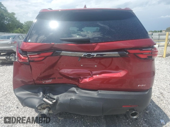 2023 Chevrolet Traverse RS with VIN 1GNEVJKWXPJ343036, listed as a Copart auction lot 57858945 with 16,074 mi miles and Salvage title. Bid and sale history available at DreamBid. Image 6.