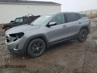 2020 GMC Terrain SLE with VIN 3GKALMEV7LL180516, listed as a Copart auction lot 44505415 with 93,076 mi miles and Salvage Title. Bid and sale history available at DreamBid. Image 1.