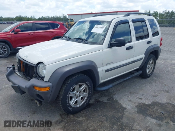 2004 Jeep Liberty Sport with VIN 1J4GK48K54W153217, listed as a IAAI auction lot 42071897 with 106,921 mi miles and . Bid and sale history available at carsss.com. Image 18.