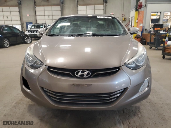 2013 Hyundai Elantra Limited PZEV with VIN 5NPDH4AEXDH197165, listed as a Copart auction lot 50725795 with 154,868 mi miles and Salvage Title. Bid and sale history available at carsss.com. Image 5.