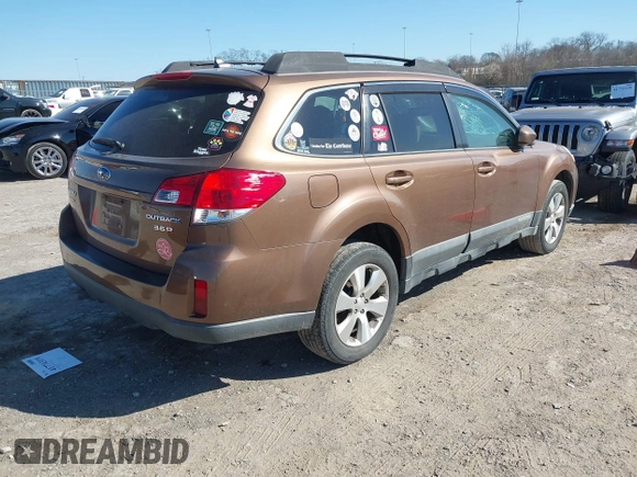 2011 Subaru Outback 3.6R Limited with VIN 4S4BRDJCXB2323005, listed as a IAAI auction lot 41774319 with 143,325 mi miles. Bid and sale history available at carsss.com. Image 4.