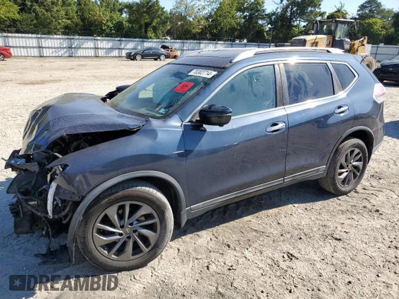 2016 Nissan Rogue SL with VIN 5N1AT2MV6GC759950, listed as a Copart auction lot 70302714 with Not Provided miles and Salvage Title. Bid and sale history available at DreamBid. Image 1.