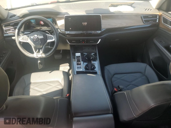 2024 Volkswagen Atlas SE with VIN 1V2WR2CA4RC567340, listed as a Copart auction lot 54665765 with 24,743 mi miles and Salvage title. Bid and sale history available at DreamBid. Image 8.