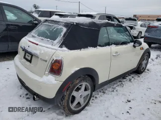 2010 MINI Convertible with VIN WMWMR3C50ATU97287, listed as a Copart auction lot 89116615 with 120,323 mi miles and Salvage Title. Bid and sale history available at DreamBid. Image 3.