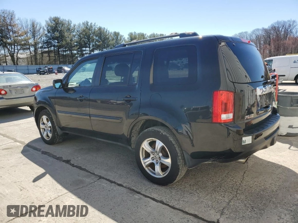 2013 Honda Pilot EX-L with VIN 5FNYF4H59DB003480, listed as a Copart auction lot 50024455 with 120,957 mi miles and Salvage Title. Bid and sale history available at DreamBid. Image 2.