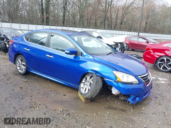 2015 Nissan Sentra SR with VIN 3N1AB7AP1FY305575, listed as a IAAI auction lot 41579764 with 96,506 mi miles and . Bid and sale history available at DreamBid. Image 1.