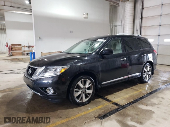 2015 Nissan Pathfinder S with VIN 5N1AR2MN1FC613162, listed as a Copart auction lot 49109335 with 86,308 mi miles and Salvage Title. Bid and sale history available at carsss.com. Image 1.