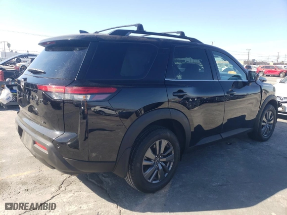 2024 Nissan Pathfinder SV with VIN 5N1DR3BA0RC219644, listed as a Copart auction lot 80727554 with 9,799 mi miles and Salvage Title. Bid and sale history available at carsss.com. Image 3.